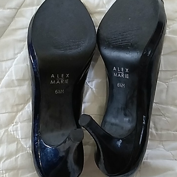 (Sh#08) Alex Marie Black Cashmere pumps - Picture 5 of 6